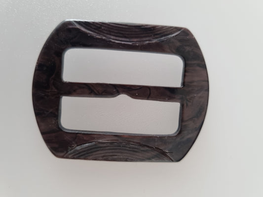 Vintage Buckle Brown Tortoise Shell Effect. For Belts, Sewing, Scarves, Crafts