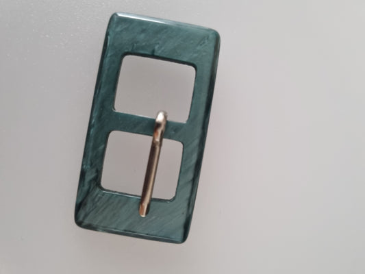 Vintage Buckle Teal Blue Green. For Belts, Sewing, Scarves, Crafts