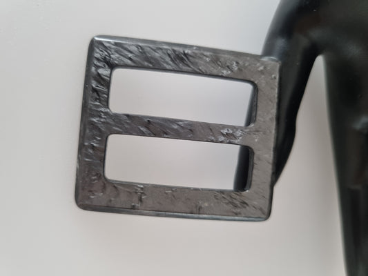 Vintage Buckle Dark Grey. For Belts, Sewing, Scarves, Crafts