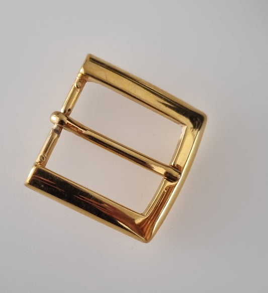 Vintage Buckle Gold Tone Metal. For Belts, Sewing, Scarves, Crafts