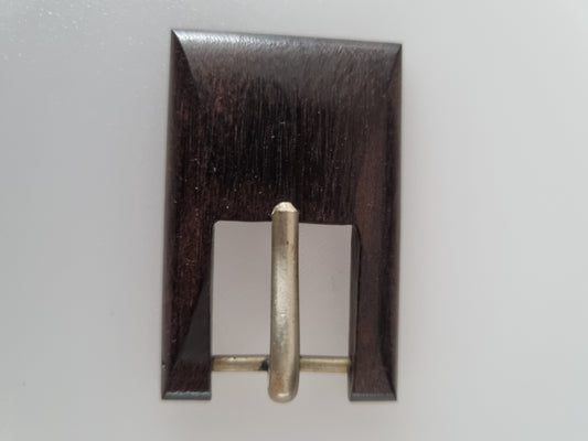 Vintage Buckle Wood Effect Brown. For Belts, Sewing, Scarves, Crafts