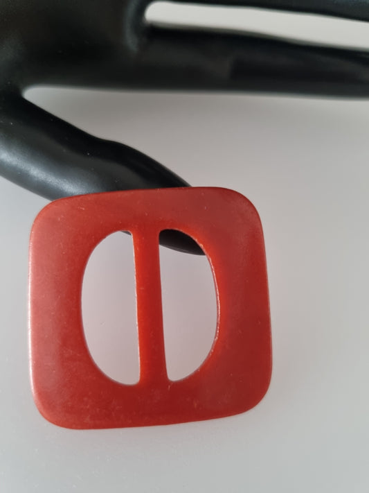 Vintage Buckle Burnt Orange Rust. For Belts, Sewing, Scarves, Crafts