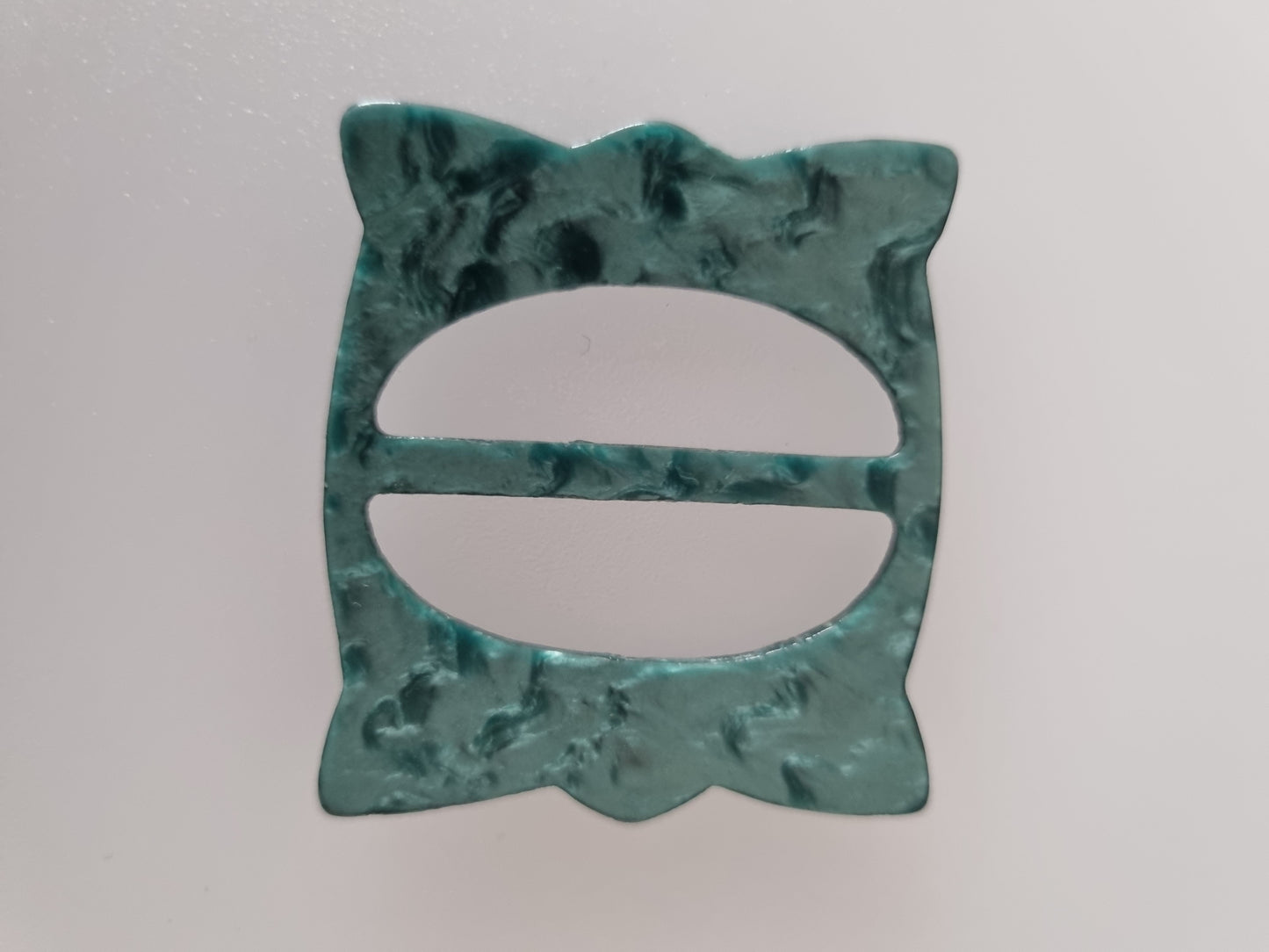Vintage Buckle Teal Blue Green. For Belts, Sewing, Scarves, Crafts