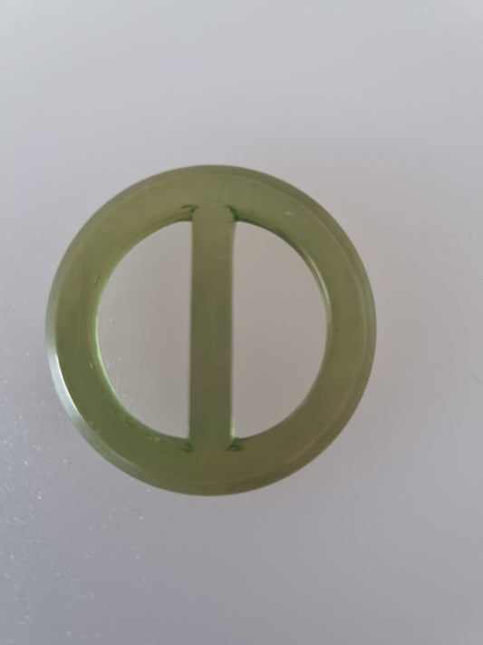 Vintage Buckle Green. For Belts, Sewing, Scarves, Crafts