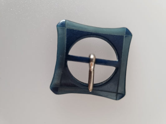 Vintage Buckle Blue Two Tone. For Belts, Sewing, Scarves, Crafts