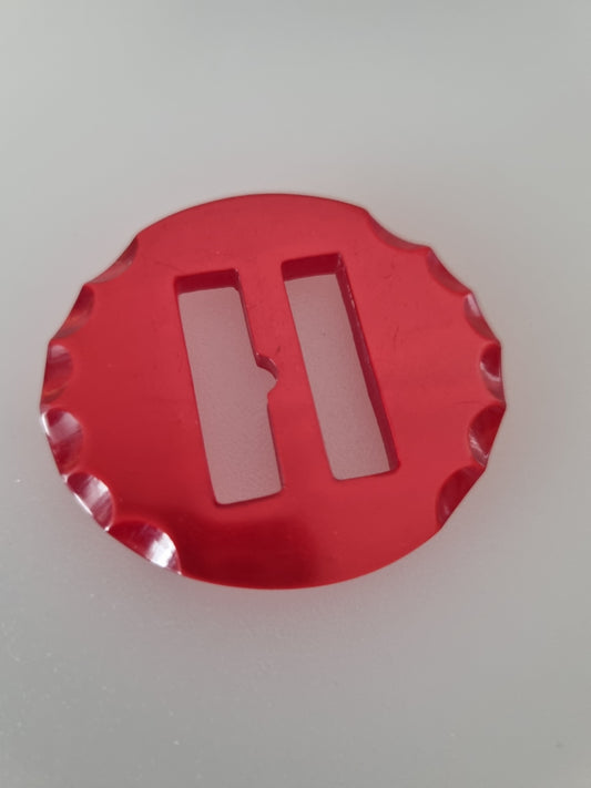 Vintage Buckle Red. For Belts, Sewing, Scarves, Crafts
