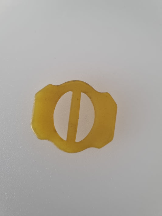 Vintage Buckle Yellow. For Belts, Sewing, Scarves, Crafts