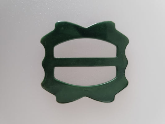 Vintage Buckle Green. For Belts, Sewing, Scarves, Crafts