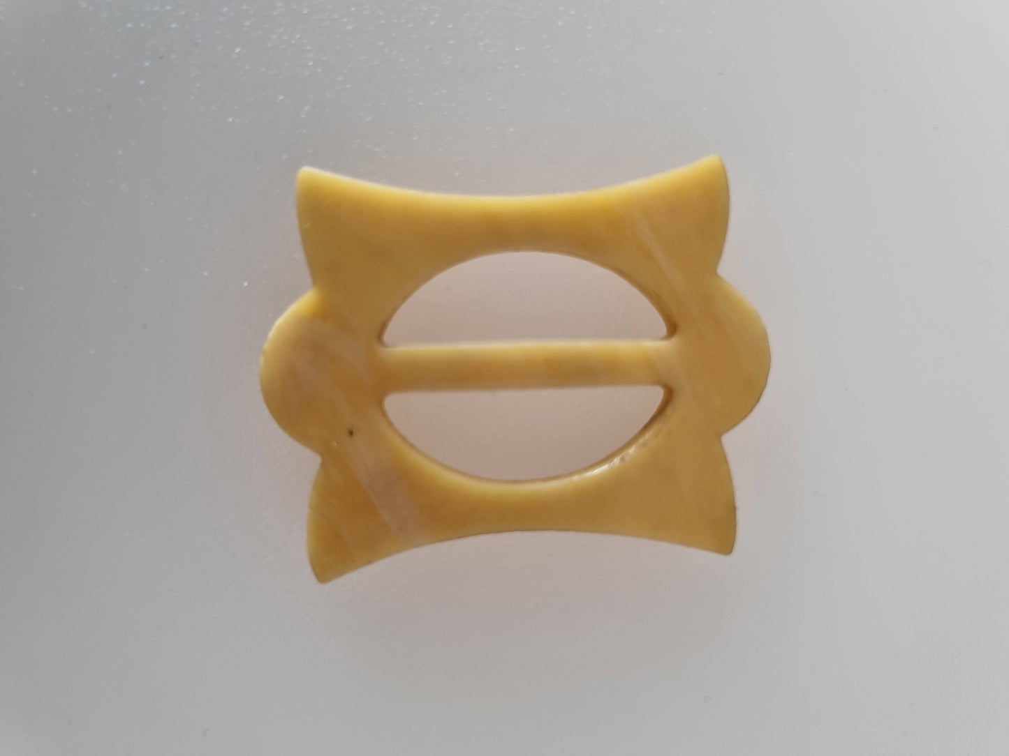 Vintage Buckle Yellow. For Belts, Sewing, Scarves, Crafts