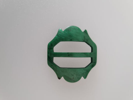 Vintage Buckle Green. For Belts, Sewing, Scarves, Crafts