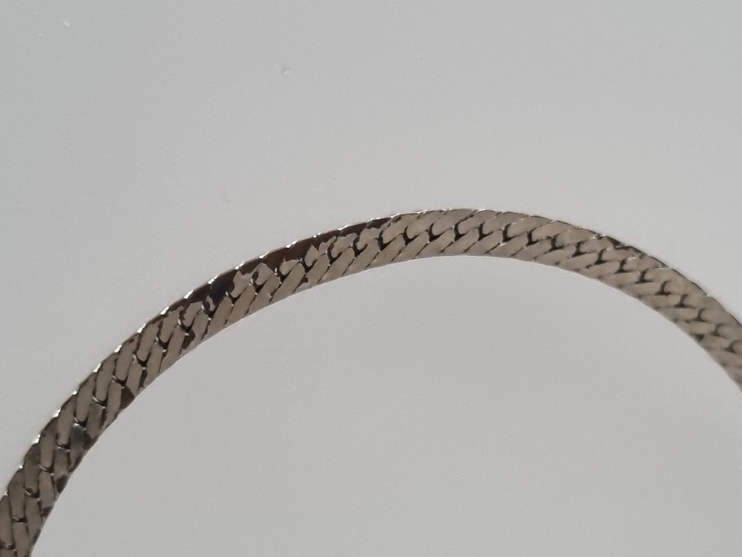 Vintage Bracelet Silver Tone Gold Plated Costume Herringbone Jewellery