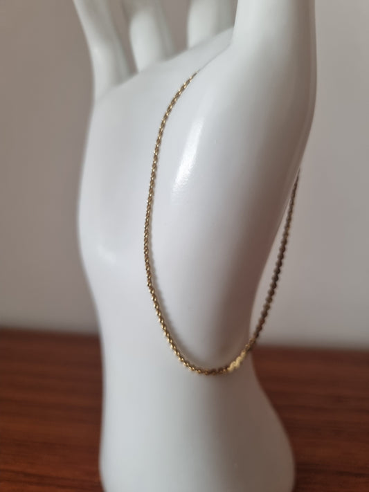 Vintage Bracelet Gold Tone Costume Herringbone Jewellery