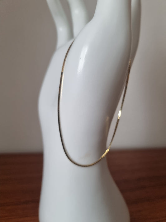 Vintage Bracelet Gold Tone Costume Herringbone Jewellery