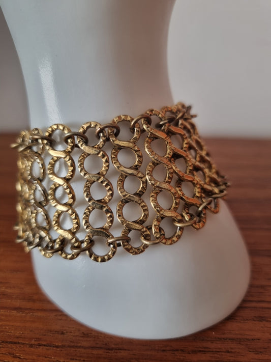Vintage Bracelet Boho Wide Mesh Chain Link Jewellery