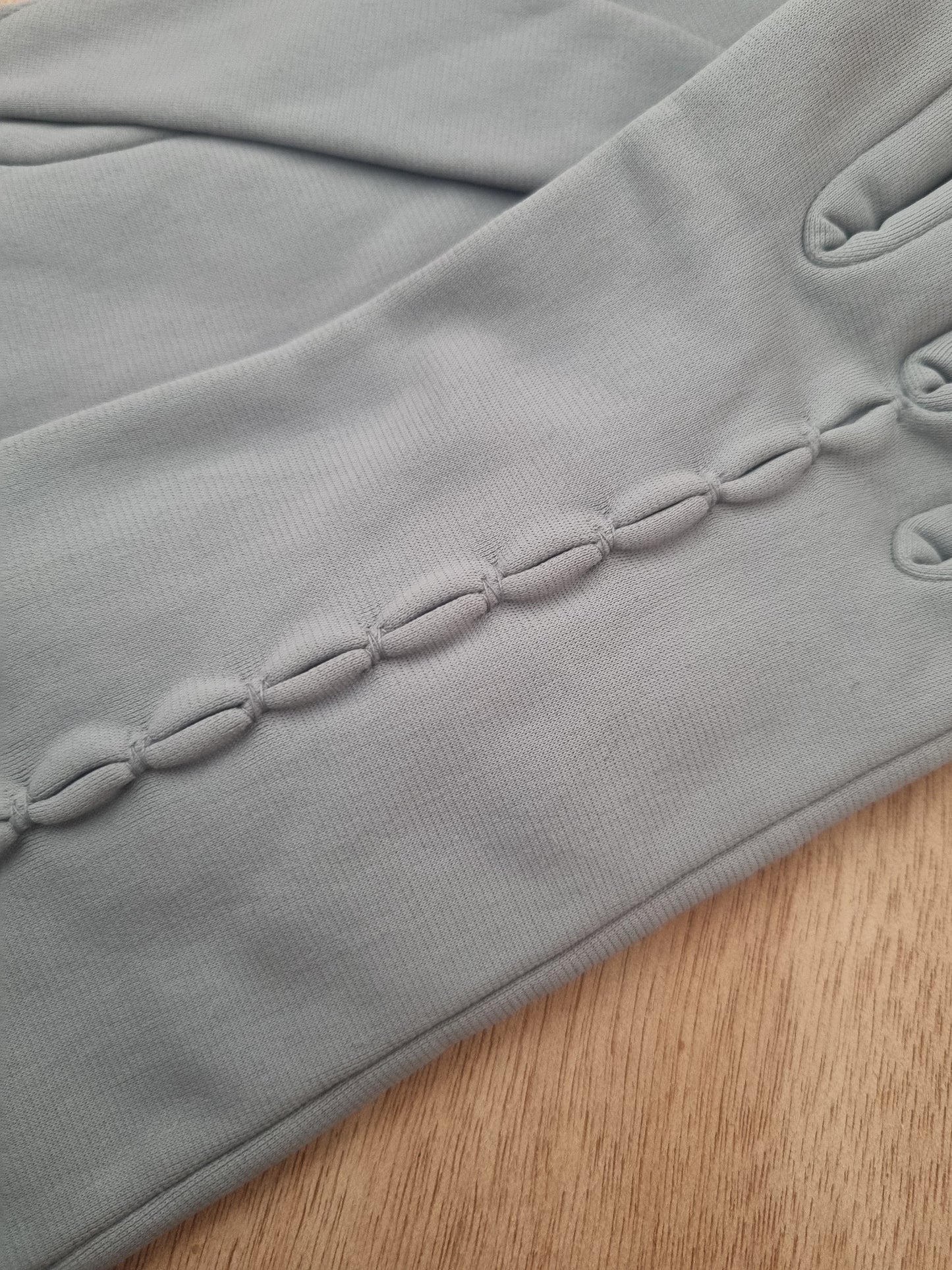 Vintage Gloves Grey Short Nylon Acetate Made in England