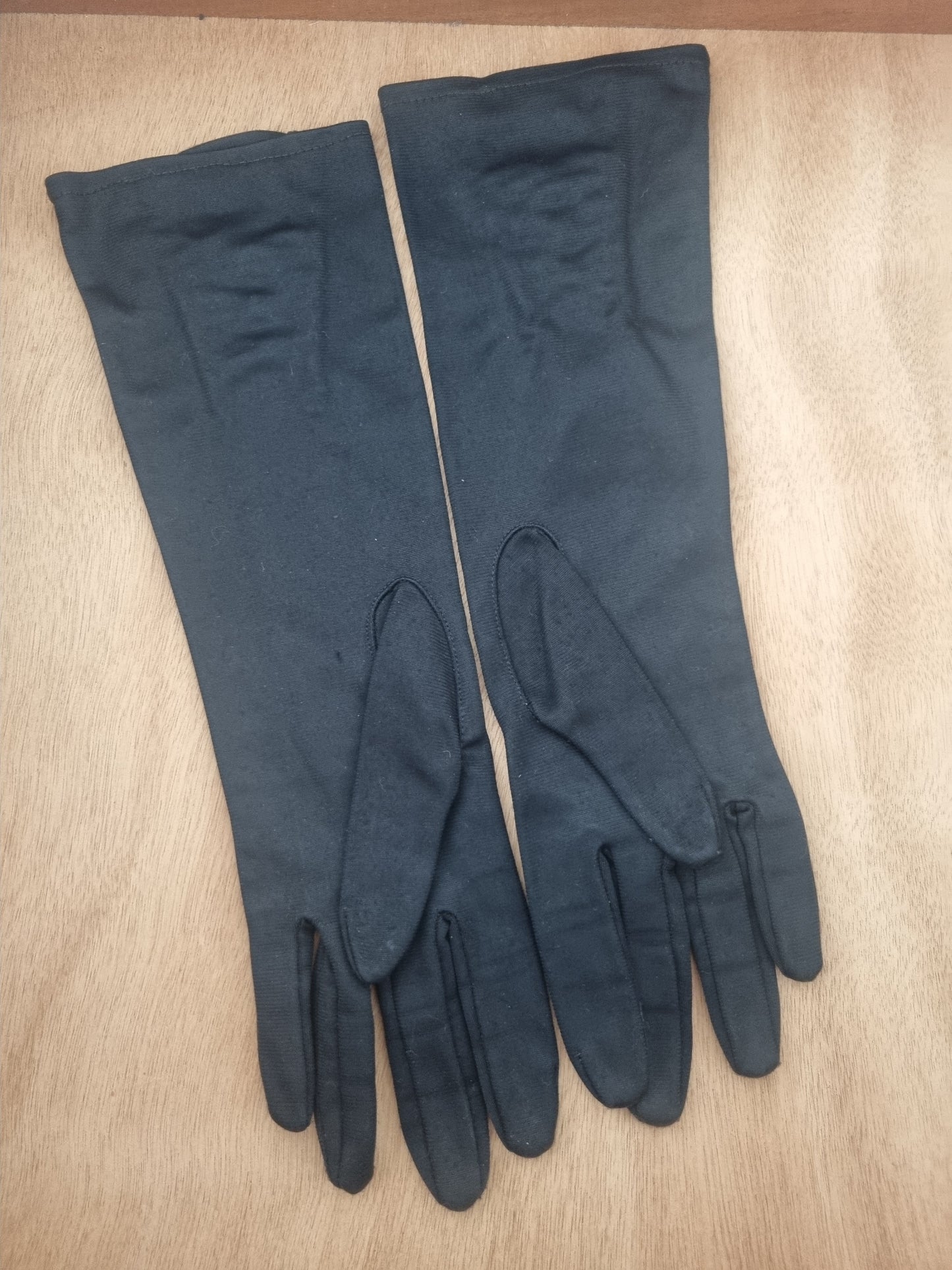 Vintage Gloves Long Polymix Black