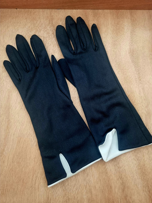 Vintage Gloves Polymix Black and White