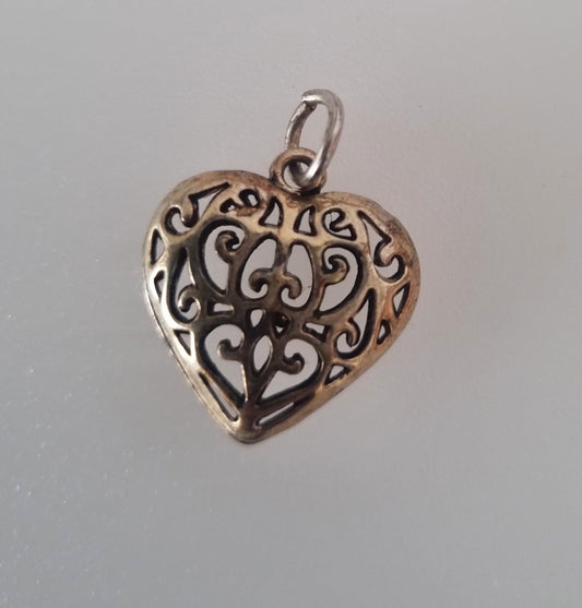 Vintage Pendant Charm 3D Heart Costume Pendant