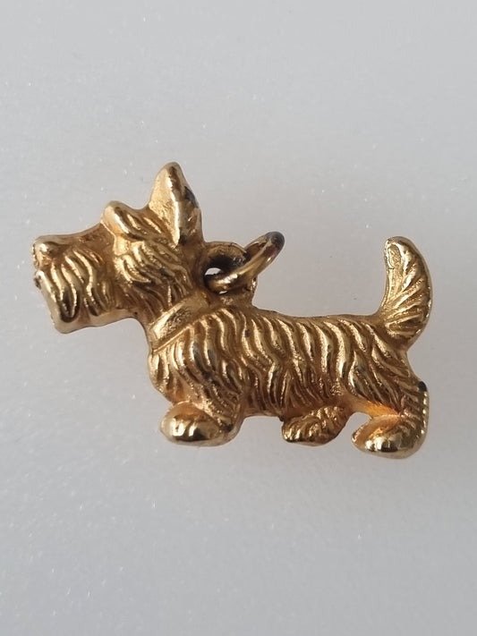 Vintage Pendant Dog Terrier Bracelet Charm