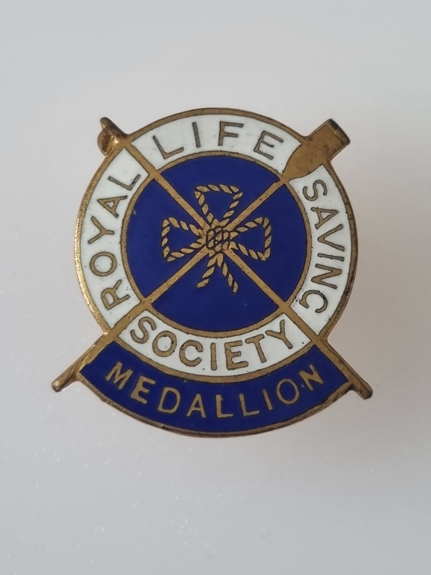 Vintage Label Pin Royal Life Saving Society H W Millar