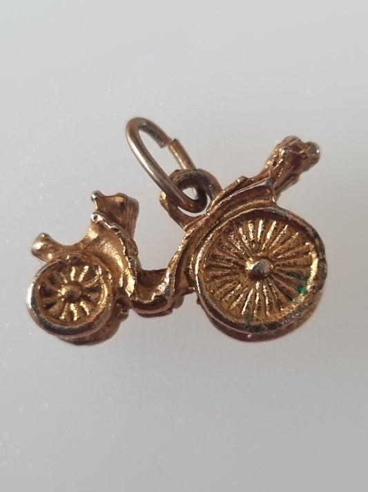 Vintage Charm Motor Car Gold Tone Automotive