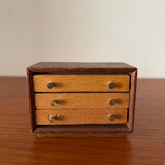 Dolls House Furniture Drawers Mid Century Style Wooden Collectable