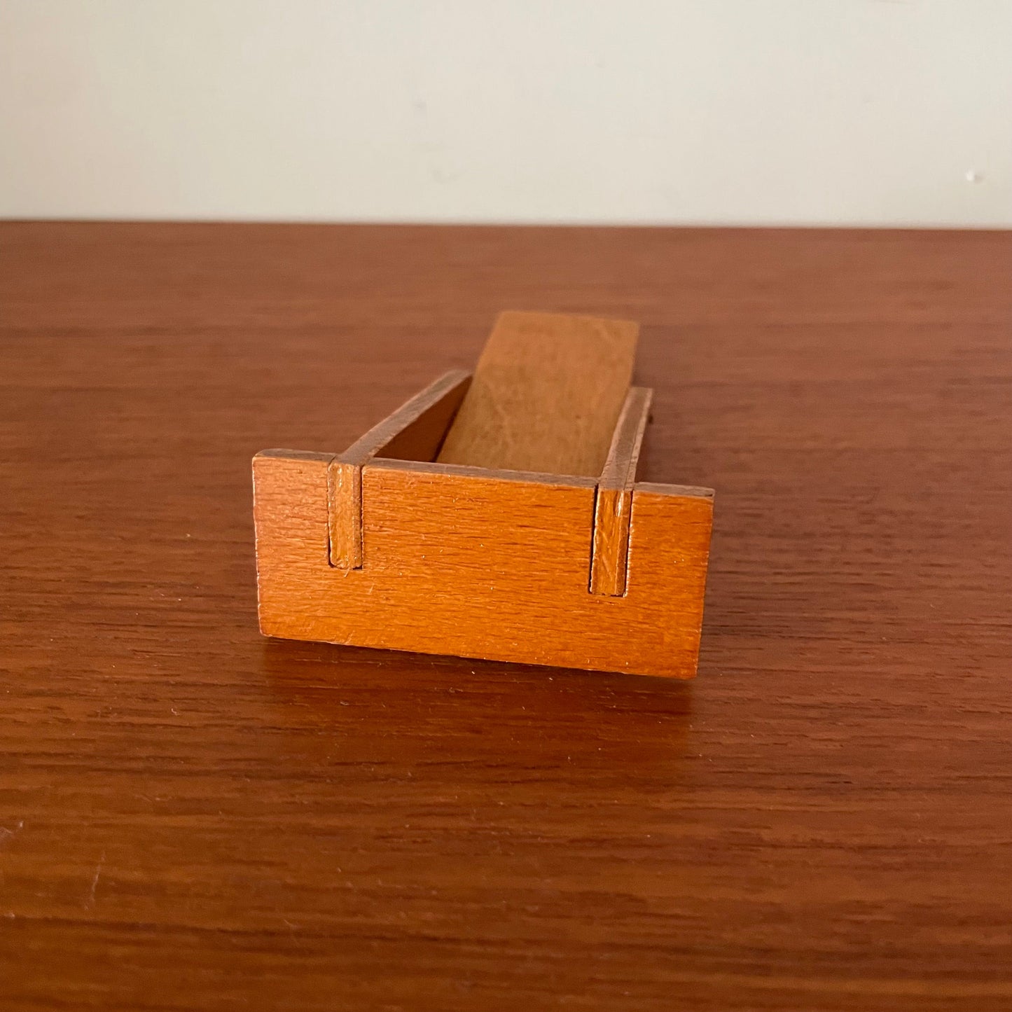 Dolls House Furniture Mirror Full Length Wood Tilt Mid Century