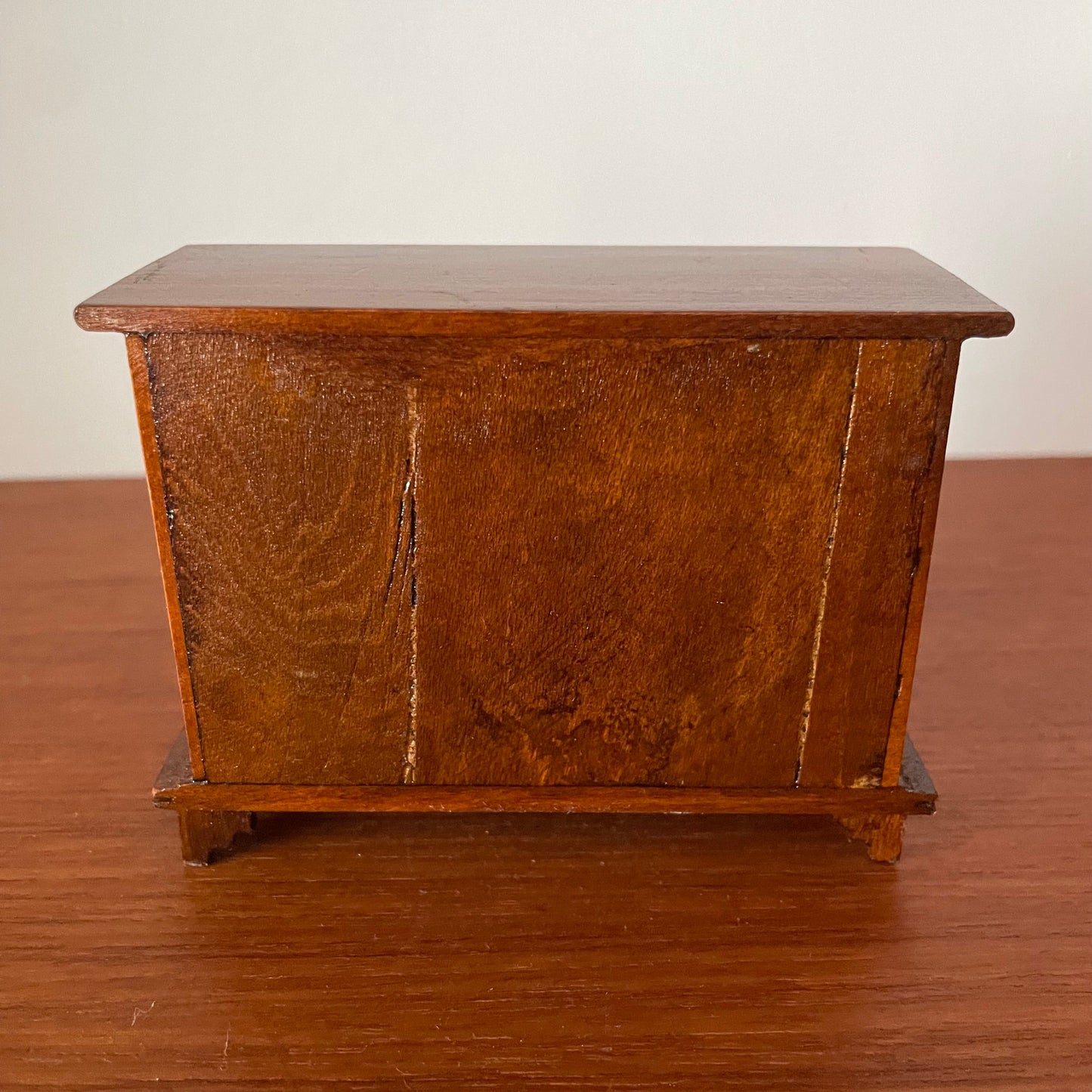 Dolls House Furniture Chest of Drawers Dark Brown Wood