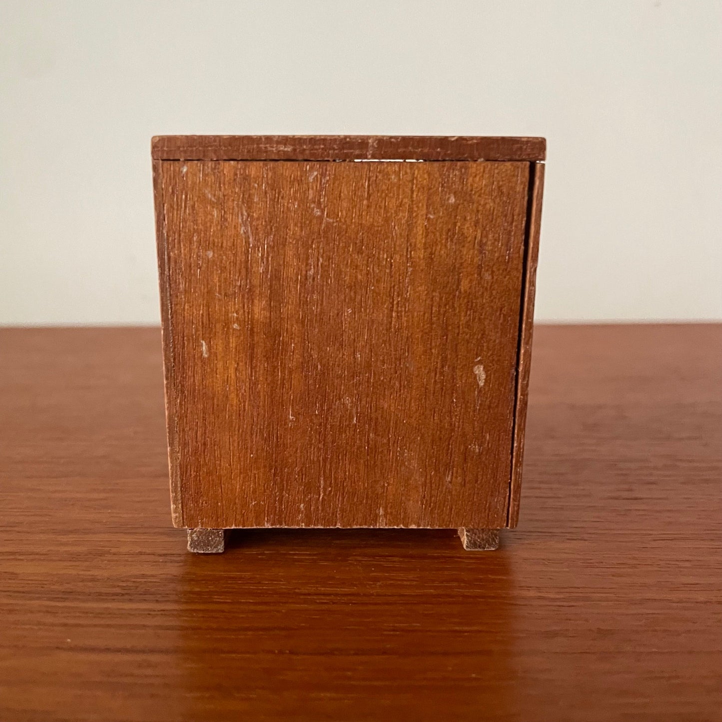 Dolls House Furniture Bureau Wooden Desk Drawers Miniature Collectable