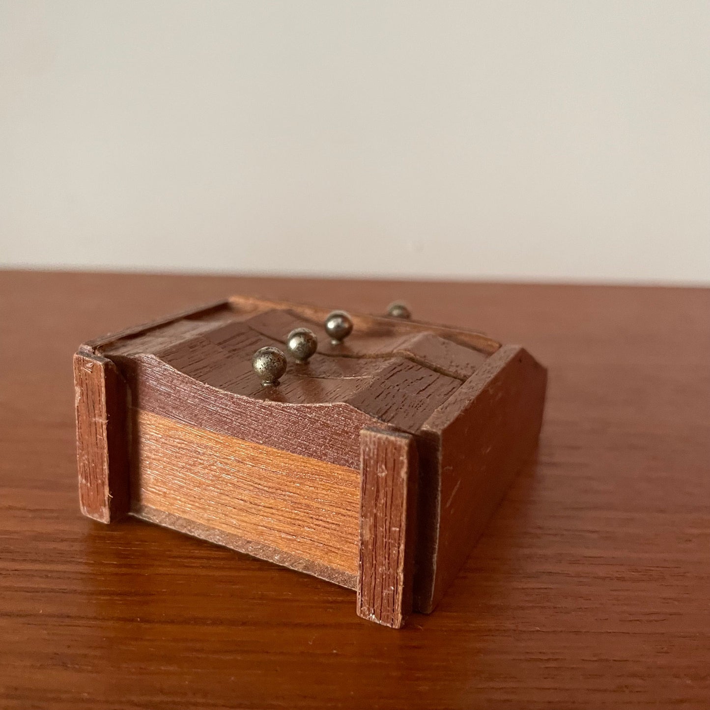 Dolls House Furniture Bureau Wooden Desk Drawers Miniature Collectable