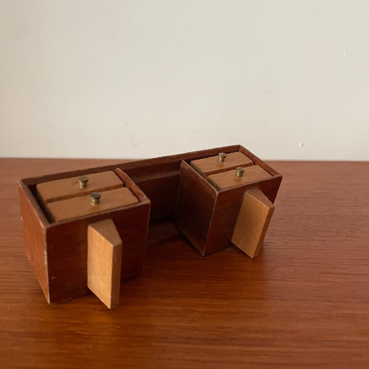 Dolls House Furniture Mid Century Dressing Table Sideboard Wood