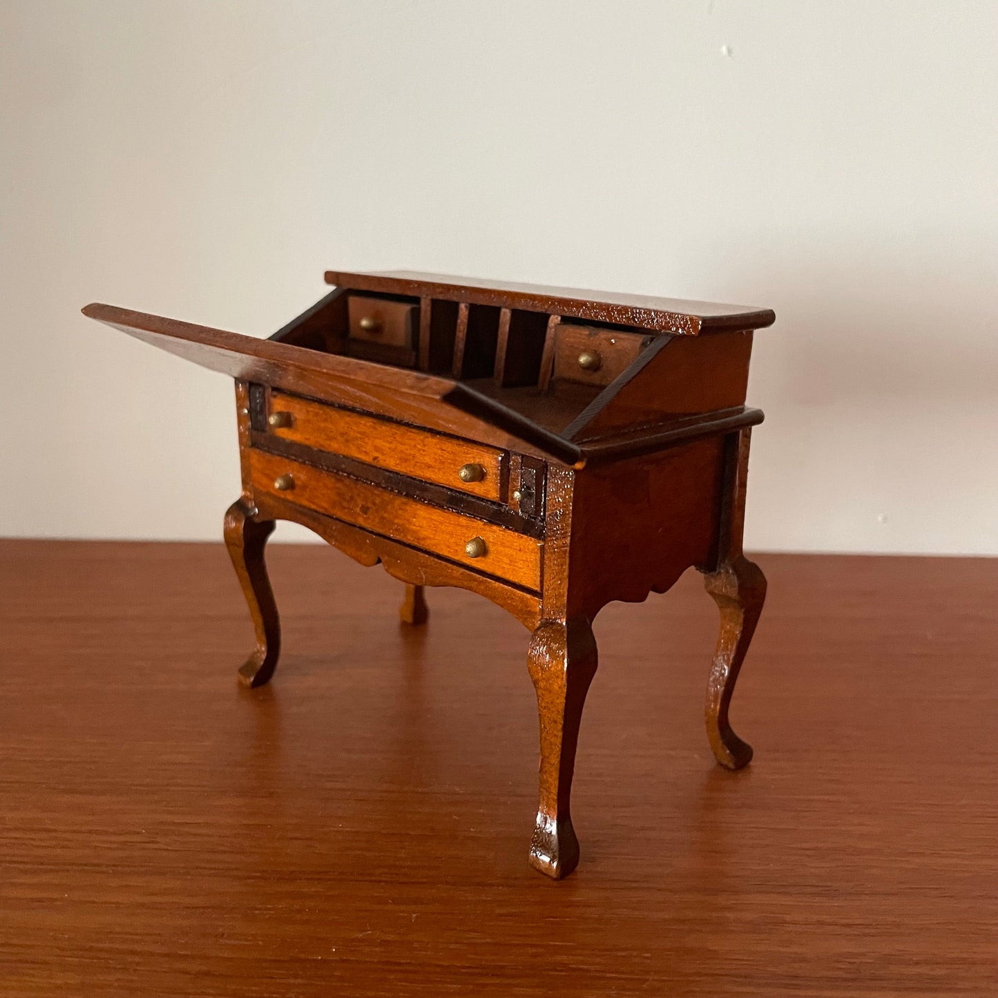Dolls House Furniture Bureau Brownwood Georgian Style