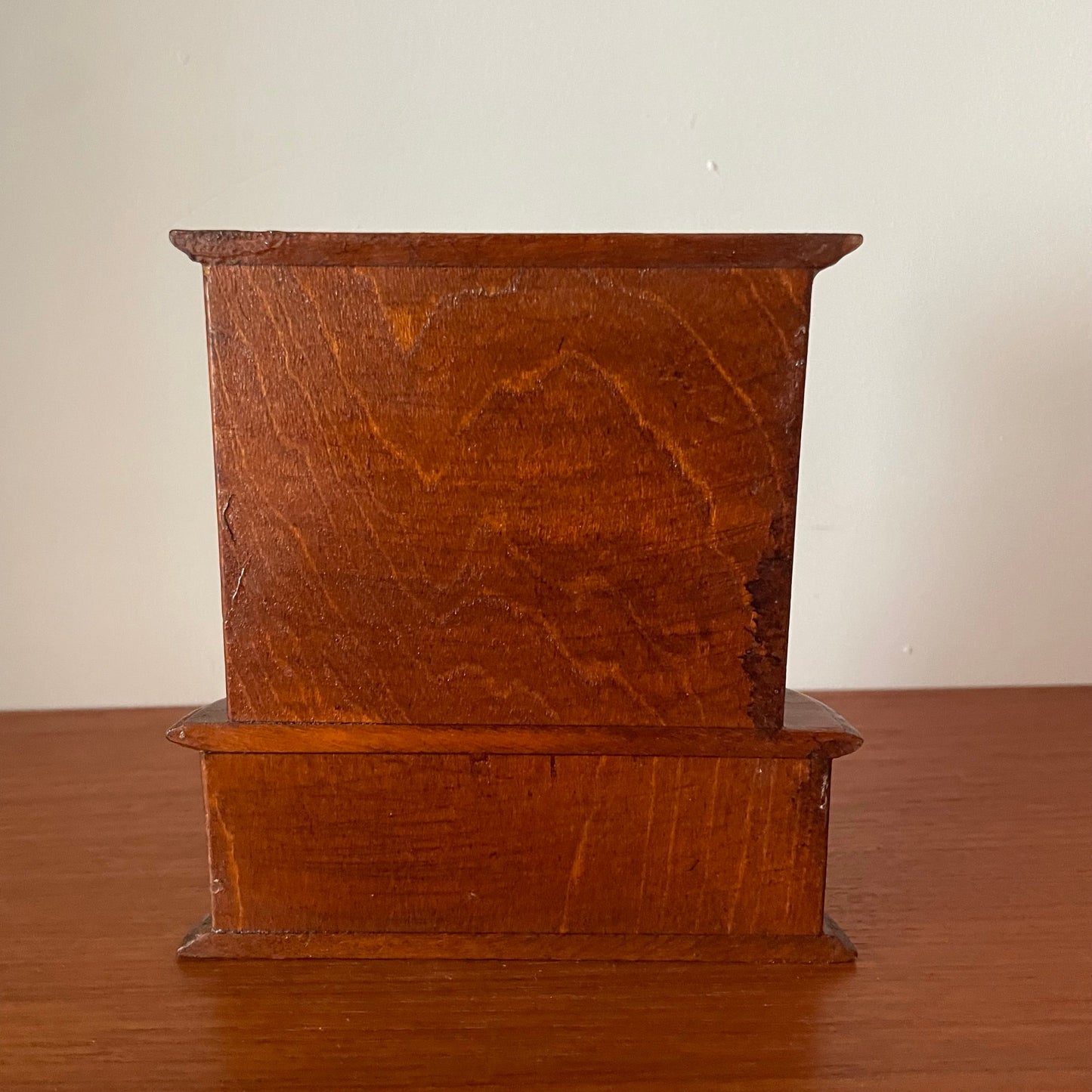 Dolls House Furniture Shelf Unit Cupboard Brown Wood Vintage