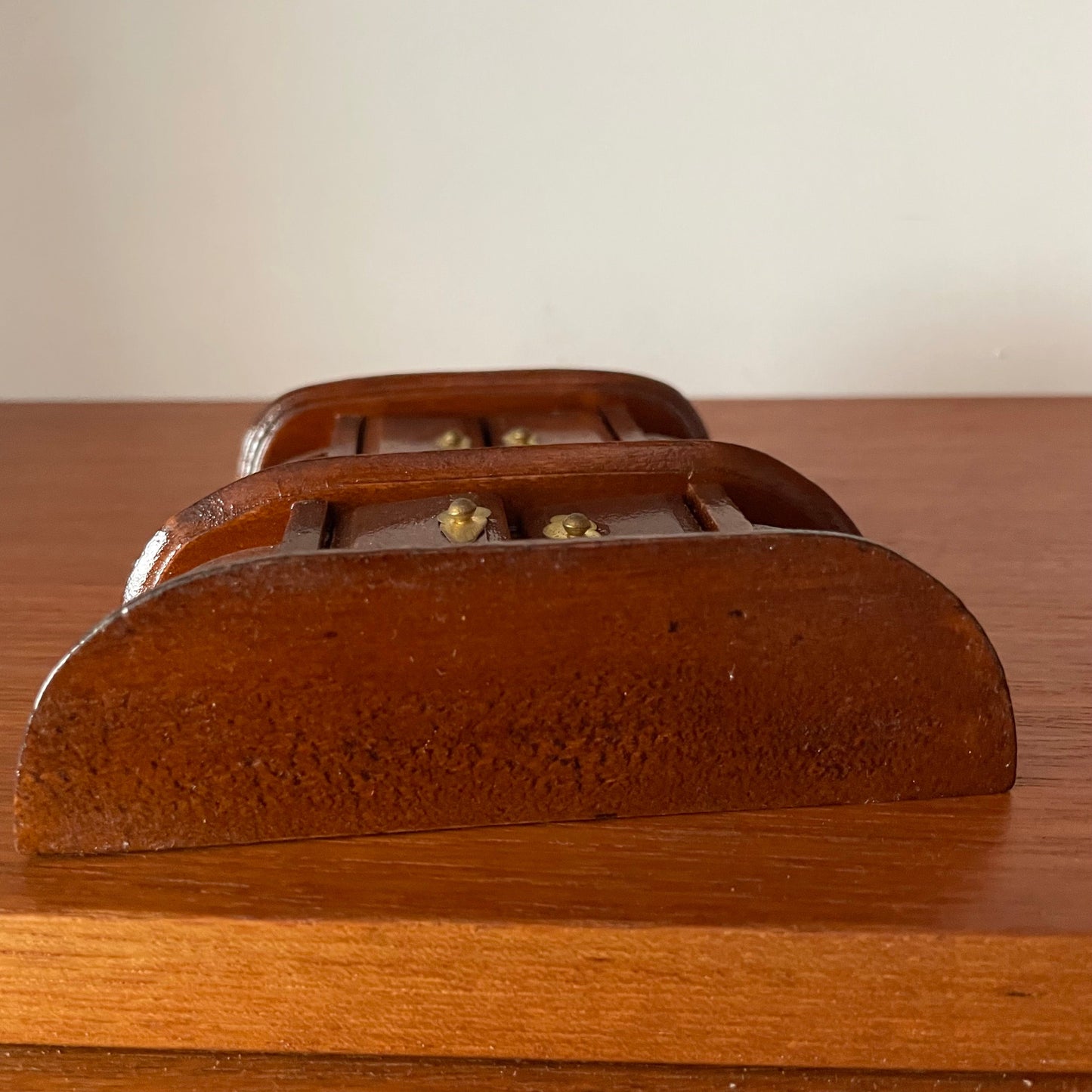 Dolls House Furniture Shelf Unit Cupboard Brown Wood Vintage