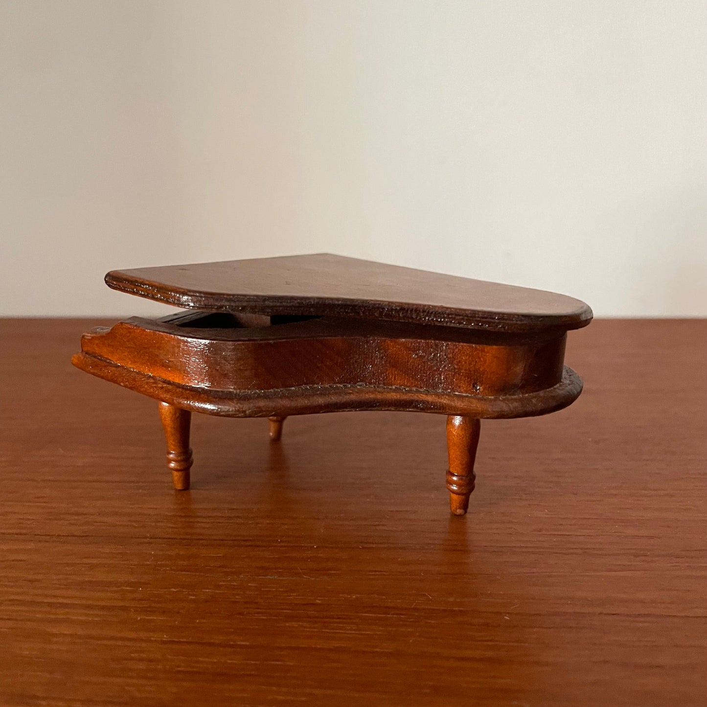 Dolls House Furniture Grand Piano Wooden Three Legs Vintage Charm