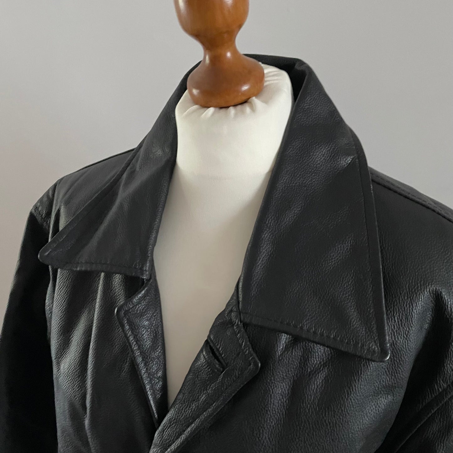 Vintage Ironsides Original  Leatherware London Heavyweight leather black jacket