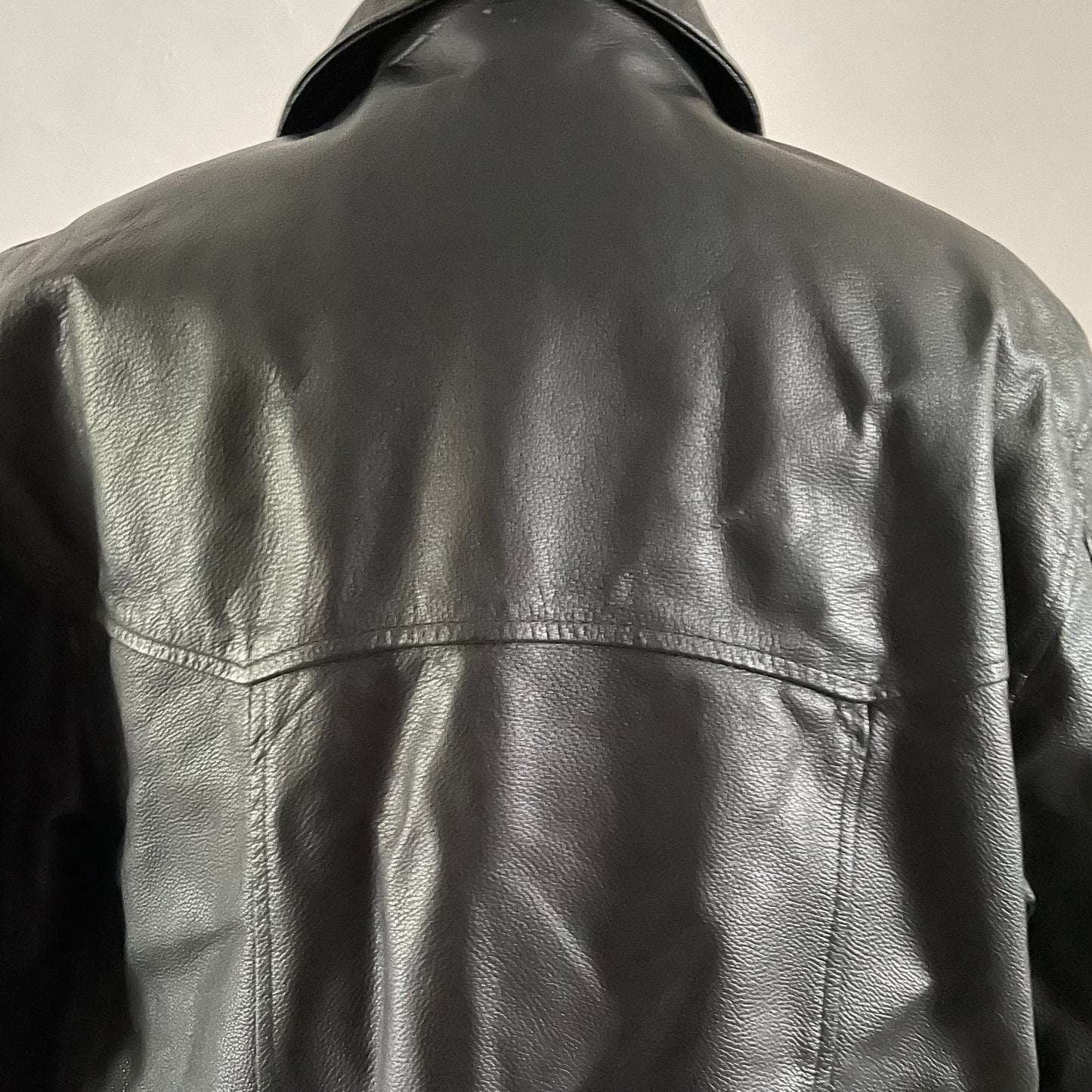 Vintage Ironsides Original  Leatherware London Heavyweight leather black jacket