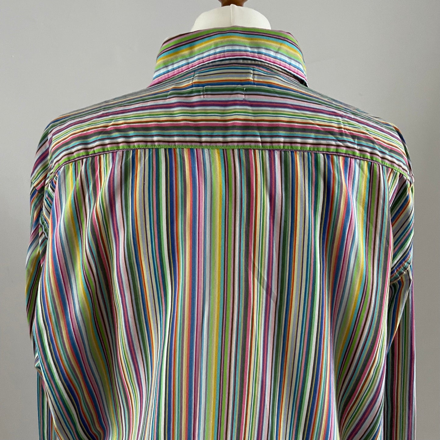 Vintage European Unisex Rainbow striped shirt, long sleeve