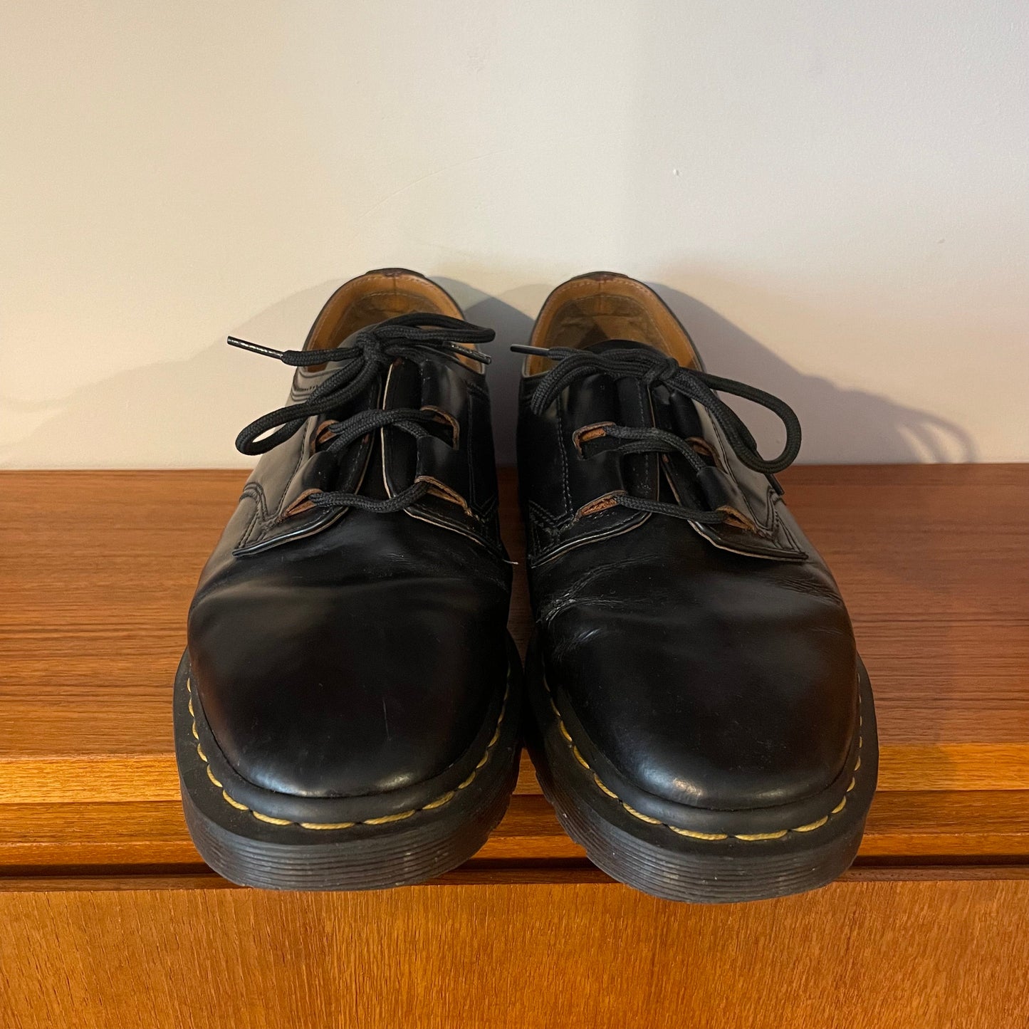 Dr Martens BLACK MEN'S 1461 GHILLIE MADE IN ENGLAND OXFORD BROGUES