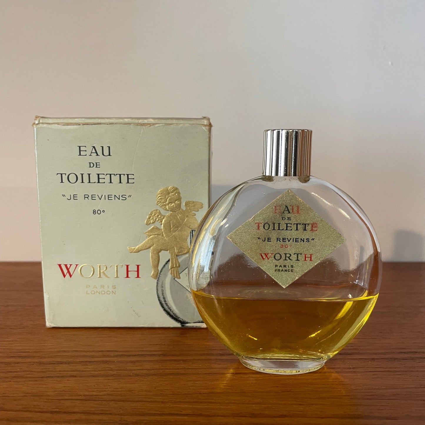 Vintage perfume Je Reviens Worth 80' Eau de Toilette: C504 57ml 1/3 Full