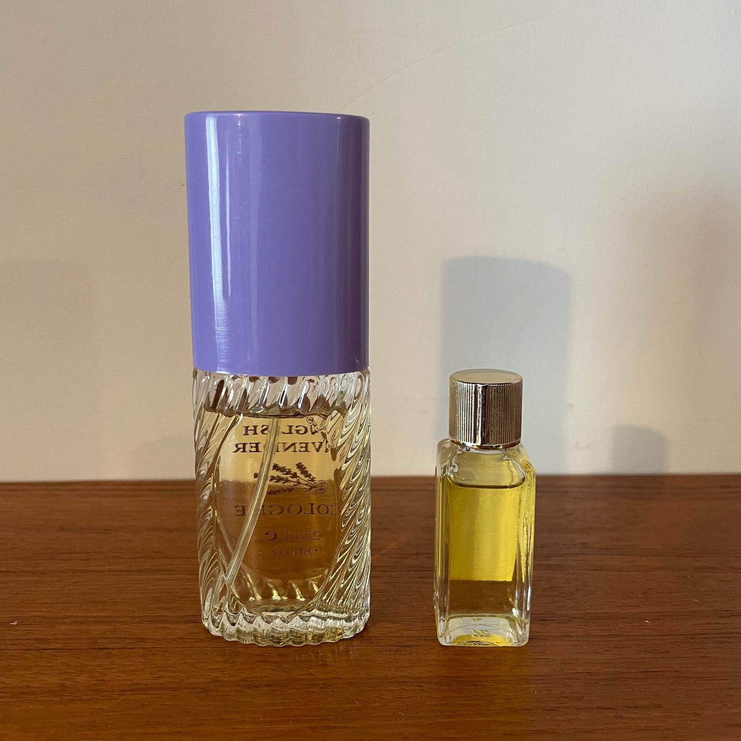 Vintage perfume Norfolk Lavender 2 Perfumes 1x 25ml 90% Full, 1x 7ml 90% Full