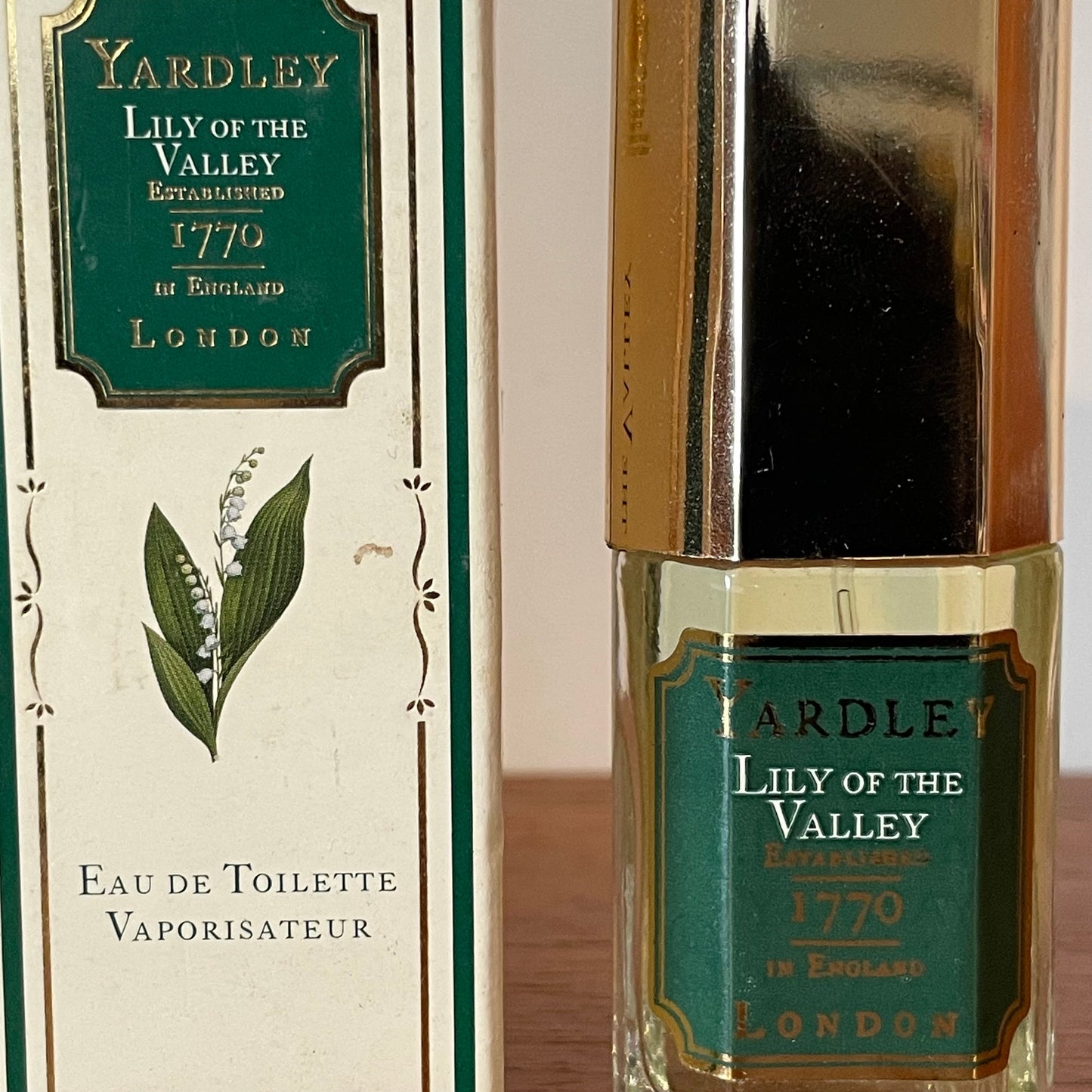 Vintage perfume Yardley Lily of the Valley 15ml No. 2002 Eau de Toilette Full