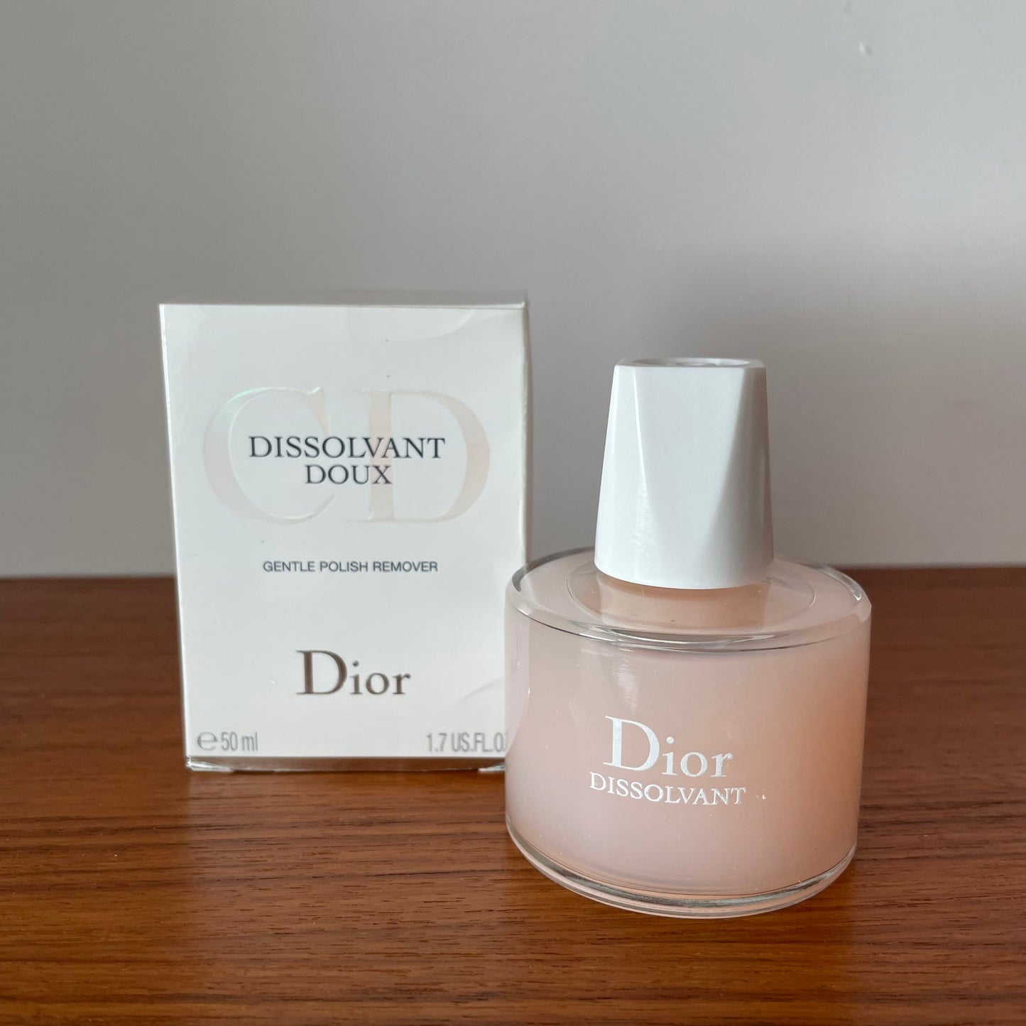 Vintage Dior Dissolvant Doux Gentle Polish Remover. 50ml. Full.