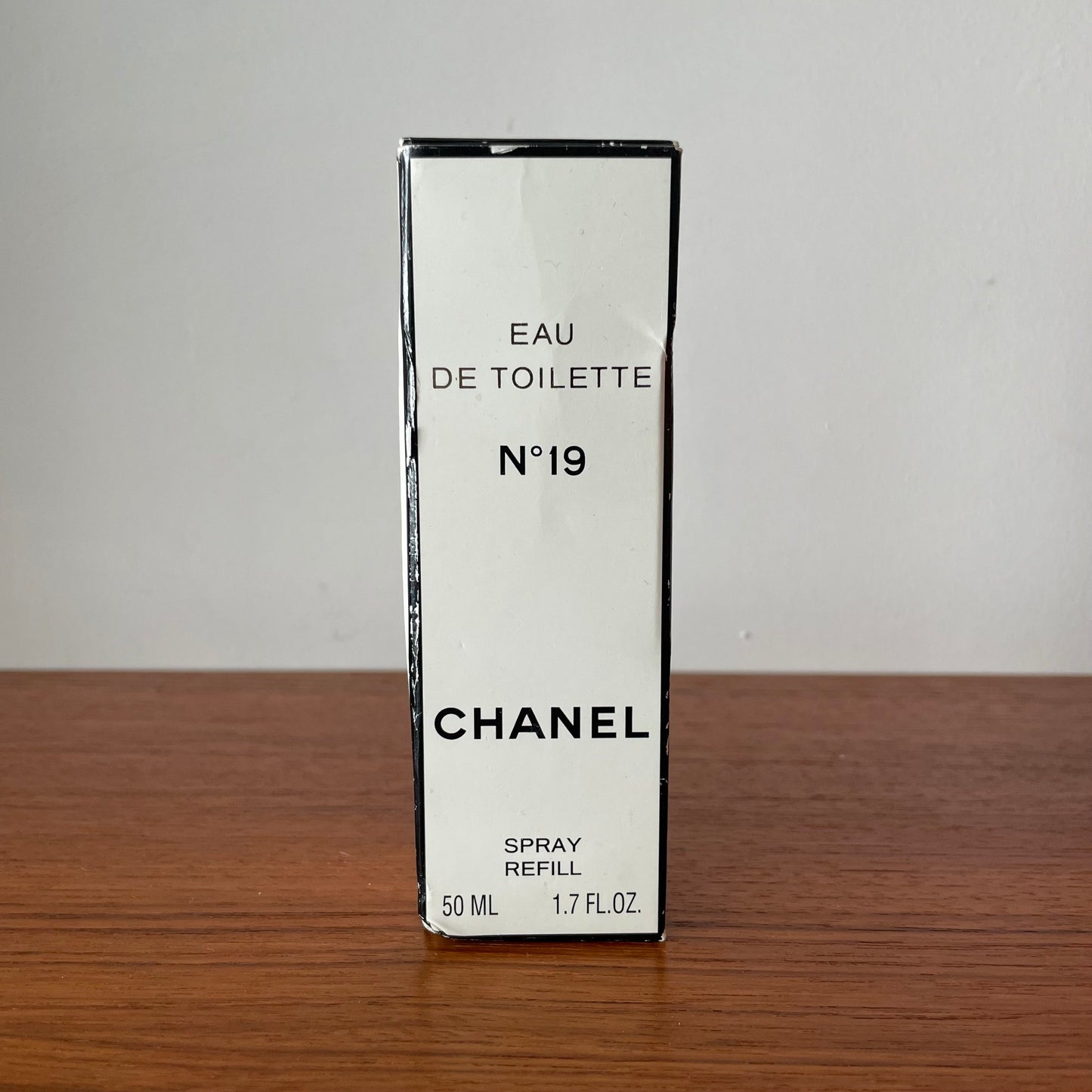 Vintage No 19 Chanel Paris Eau De Parfum Spray Refill. 50ml. 50% Full.