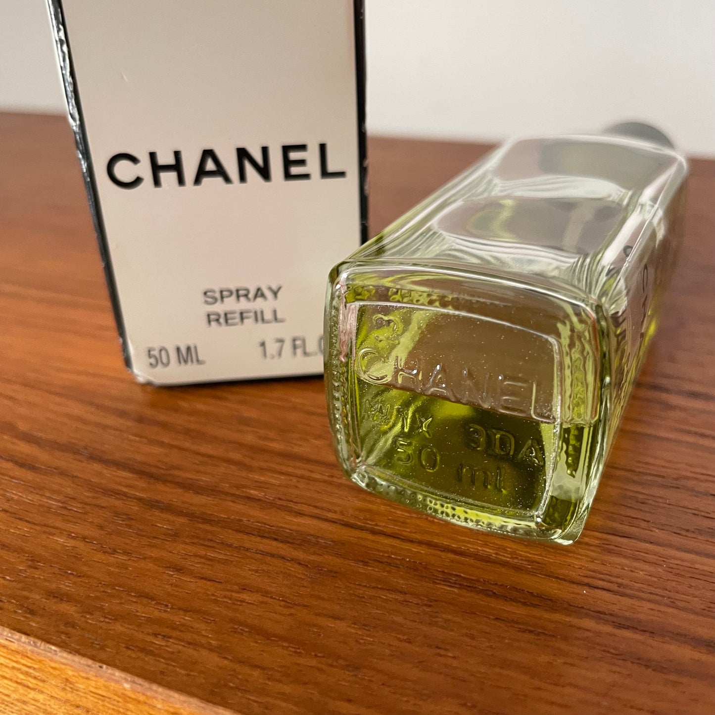 Vintage No 19 Chanel Paris Eau De Parfum Spray Refill. 50ml. 50% Full.