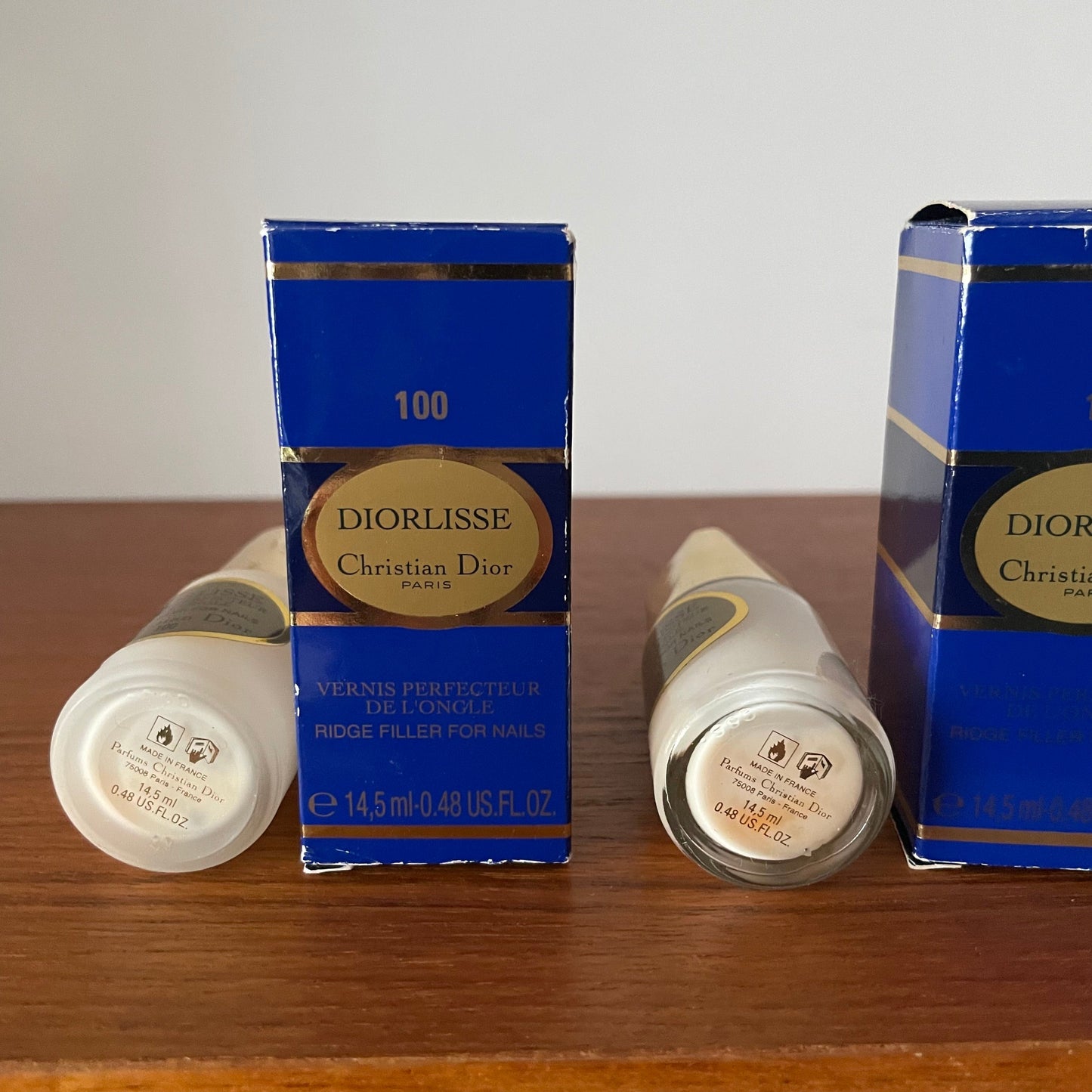 Vintage Christian Dior Diorisse Nail Ridge Fillerx2 Vintage Christian Dior No. 100 Vernis Perfecteur