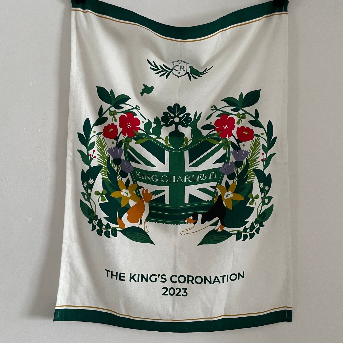 Preloved The King's Coronation 2023 commemorative tea towel