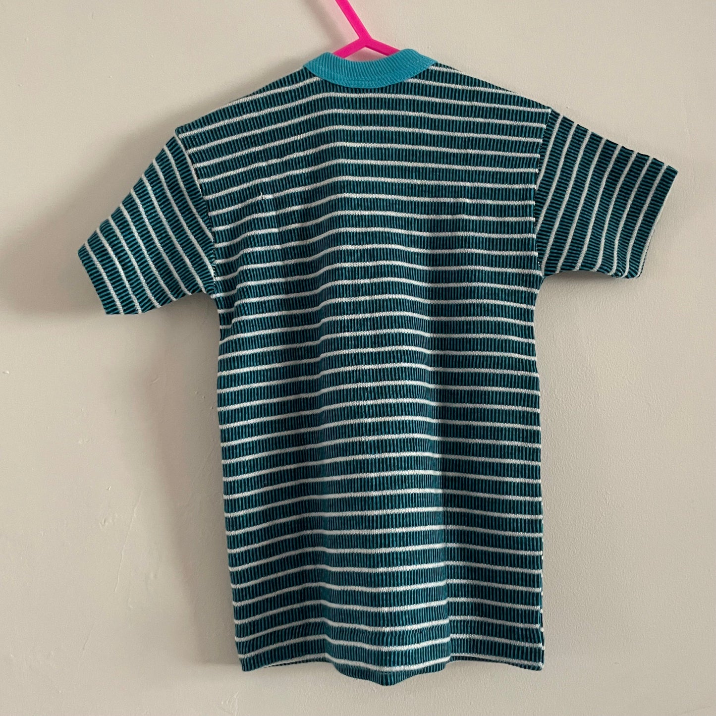 Vintage deadstock Empire made blue & white striped children’s t-shirt