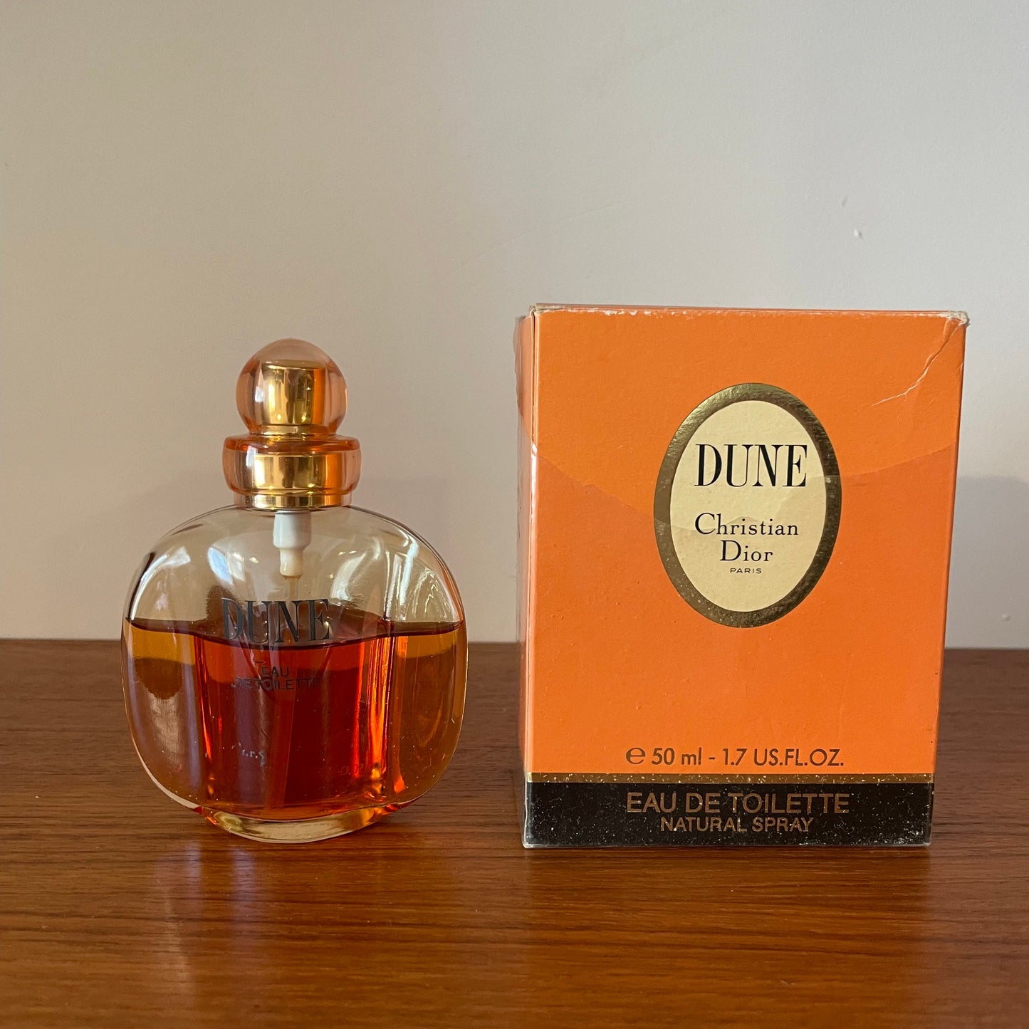 Vintage perfume Dune by Christian Dior 2/3 Full 50ml Eau de Toilette 1995