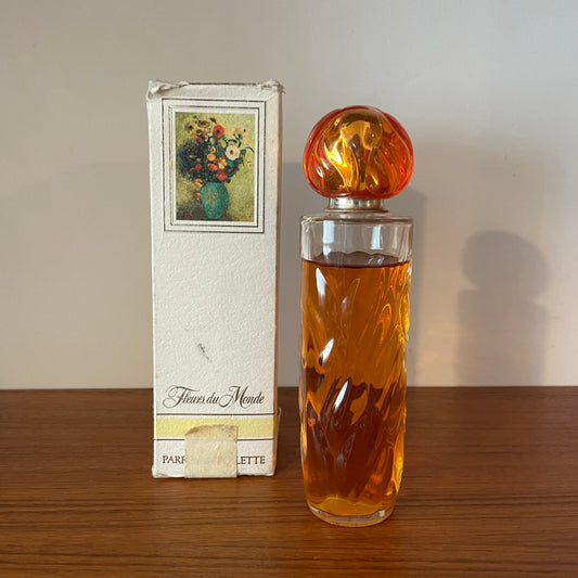 Vintage perfume Fleurs de monde, Faberge 120ml, 90% full. 1970